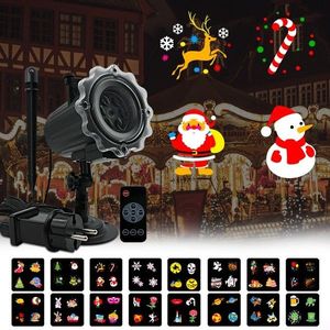 Proiector led exterior 12w, 15 modele figurine, proiectie rotativa, ip44 imagine