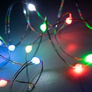 Ghirlanda microled rgb cu telecomanda, lungime 10 m, usb, 12 efecte luminoase, timer imagine