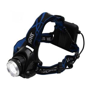 Lanterna de cap led, functie zoom, 3 moduri iluminare, banda elastica imagine