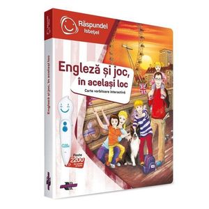 Carte interactiva, Raspundel Istetel, Engleza si joc, in acelasi loc imagine