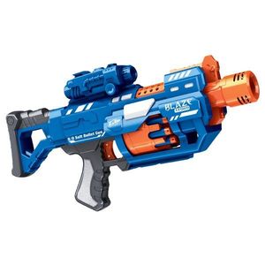 Pistol cu 20 sageti din burete, Blaze Storm, Zapp Toys, Albastru imagine