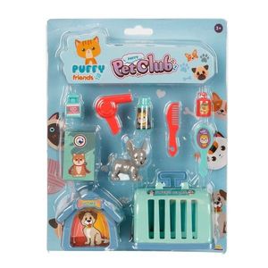 Set de joaca cu animalut de companie si accesorii, Puffy Friends, Pet Club imagine
