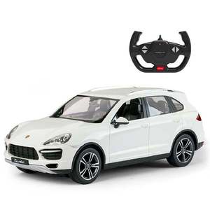 Masinuta cu telecomanda Rastar, Porsche Cayenne Turbo, 1: 14, Alb imagine