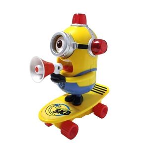 Figurina pe skate cu lumini si sunete, Minions imagine