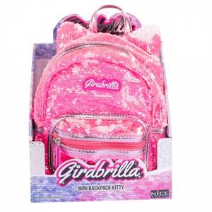 Rucsac mini cu paiete reversibile, Nice, Girabrilla Kitty imagine