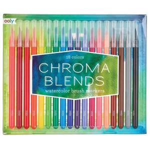 Carioci acuarele cu pensula, Ooly, Chroma Blends, 18 culori imagine