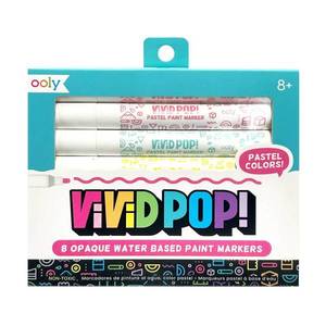Carioci cu vopsea, Ooly, Vivid Pop, 8 culori, pastel imagine
