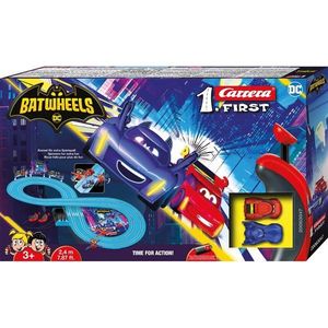 Set pista de curse cu 2 masinute, Carrera, Batwheels DC imagine