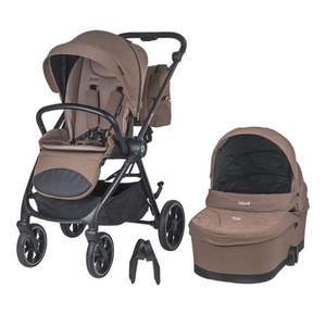 Carucior modular 2 in 1, Coccolle Serry, Light Taupe imagine