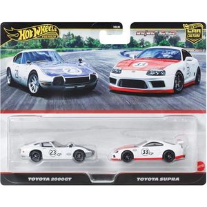 Set 2 masini metalice, Hot Wheels, Toyota 2000GT si Toyota Supra, JBL03 imagine