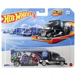 Set camion cu remorca, Hot Wheels, Track Fleet, Hype Hauler, JCM62 imagine