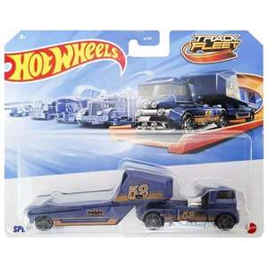 Set camion cu remorca, Hot Wheels, Track Fleet, Speed Blaster, JCM63 imagine
