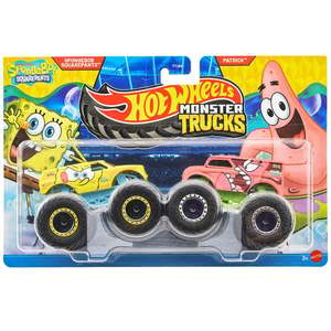 Set 2 masinute Monster Truck, Hot Wheels, Spongebob Vs Patrick, JCC81 imagine