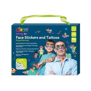 Set stickere si tatuaje pentru fata , Super eroi imagine