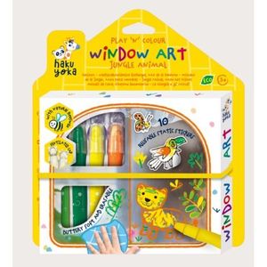 Kit DIY decorare fereasta - Animale din Jungla imagine