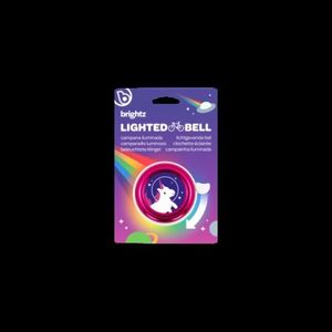 Clopotel cu lumini LED multicolore pentru bicicleta, roz imagine