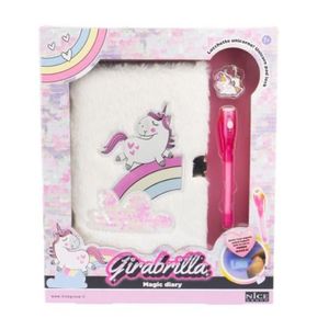 Jurnal secret Girabrilla , Unicorn magic - pix cu cerneala invizibila si lacat imagine