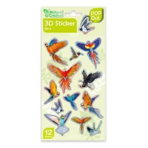 Abtibilduri 3D - Pasari, colectia Creatii Naturale imagine