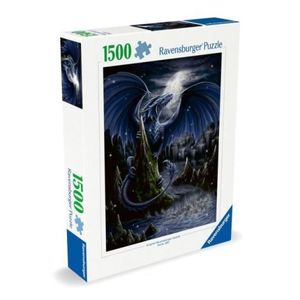 Ravensburger - Puzzle dragonul negru 1500 piese design nou imagine