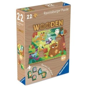 Ravensburger - Puzzle din lemn animalele padurii 22 piese imagine
