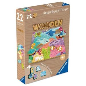 Ravensburger - Puzzle din lemn vietati marine 22 piese imagine