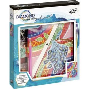 Set DIY Jurnalul meu cu paun si diamante imagine