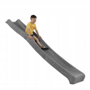 Tobogan pliabil pentru copii ROCLI, 2.9 m, HDPE, gri antracit imagine