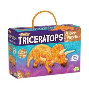 Puzzle de podea in forma de triceratop, Triceratops Floor Puzzle imagine