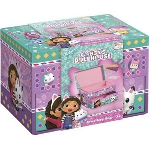Set creativ DIY Decoreaza propria cutie de bijuterii Gabby s Dollhouse imagine