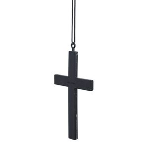 Colier cruce neagra imagine