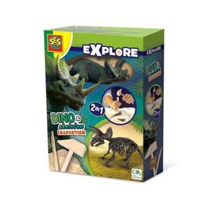 Set creativ Dino si excavarea scheletului 2 in 1 - Triceratops imagine