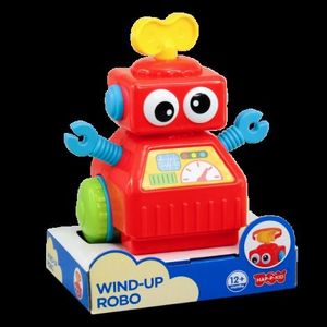 Jucarie interactiva - robotel cu cheita (rosu) imagine
