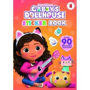 Carte de colorat cu abtibilduri repozitionabile Gabby s Dollhouse imagine