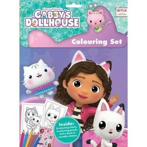 Set de colorat si abtibilduri repozitionabile Gabby s Dollhouse imagine