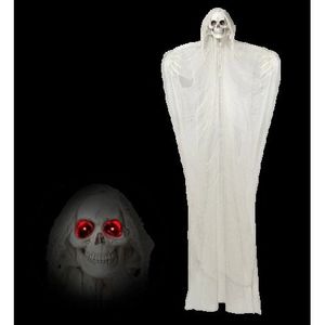 Decor grim reaper animat alb 240 cm imagine