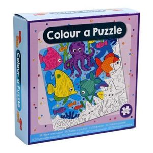 Set DIY Coloreaza propriul puzzle - animale marine imagine