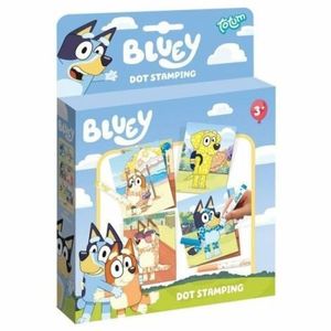 Set creativ cu markere rotunde si planse, Bluey, Totum imagine