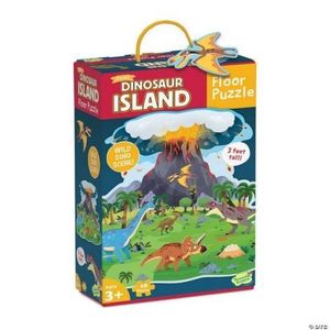 Puzzle de podea Insula dinozaurilor, Dinosaur island floor puzzle, Peaceable Kingdom imagine