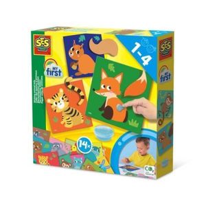 My first - Set creativ de lipit cozi la animale imagine