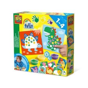 My first - Set acuarele pentru degete si tablouri cu dinozauri imagine