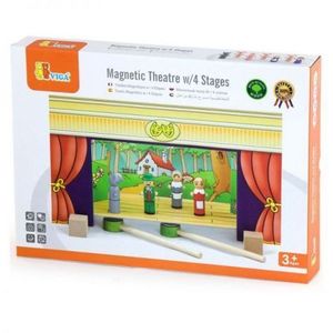 Teatru de papusi magnetic din lemn imagine