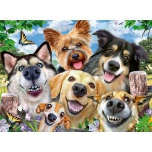 Ravensburger - Puzzle selfie cu catelusi 500 piese design nou imagine