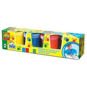 My first - Set acuarele pentru degete 4 x 145 ml imagine