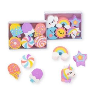 Set 6 radiere, unicorn si dulciuri imagine