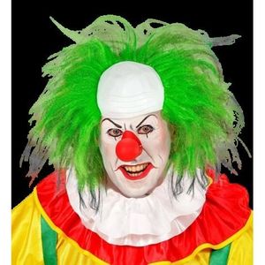 Peruca clown verde imagine