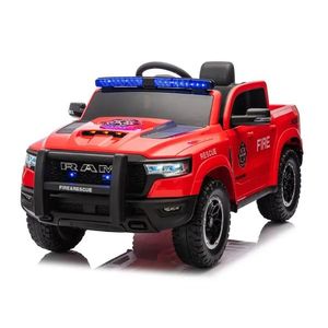 Masinuta electrica pentru mici pompieri DODGE RAM 1500 RHO 140W 12V 10Ah, RED imagine
