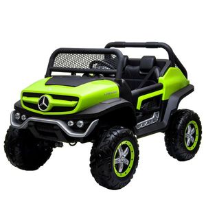 Masinuta electrica pentru 2 copii Mercedes UNIMOG 4x4 140W PREMIUM culoare Verde imagine