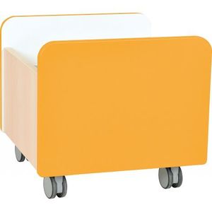 Cutie medie pe roti Quadro orange imagine