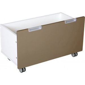 Cutie mare pe roti pentru dulap Quadro maro imagine