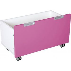 Cutie mare pe roti pentru dulap Quadro roz inchis imagine